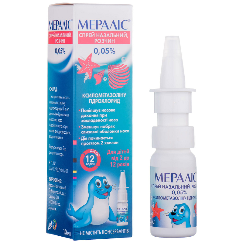 Мераліс спрей назал. р-н 0,05% фл. 10мл